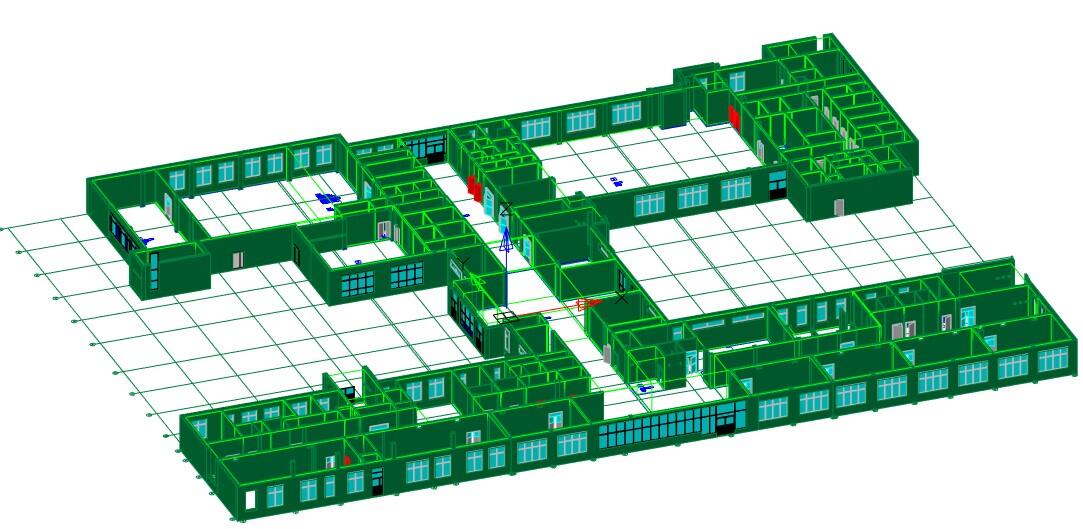 Опс 2024. Расстановка извещателей по СП 484. 3d модель здания школы. Система автоматизированного расстановки крепежа. Технологические площадки сп484.